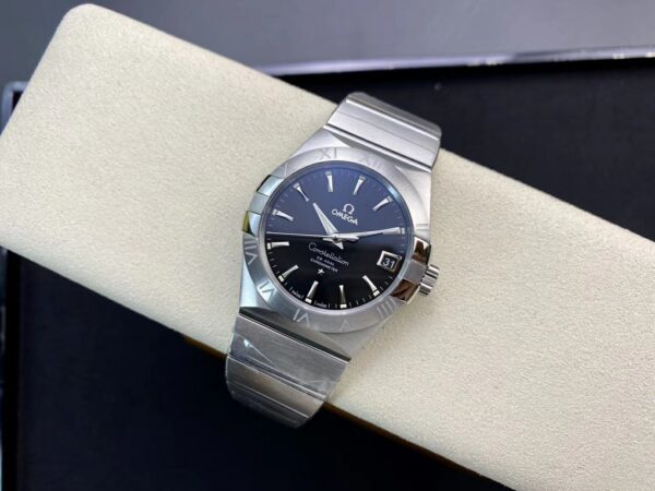 OMEGA Constellation 38mm SS VS Factory 1:1 Best Edition Black Dial Stick Markers on SS Bracelet A8500 Super Clone - Best Replica Watches Store For Sale!