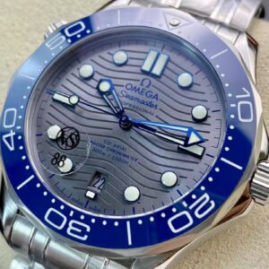 OMEGA Seamaster Diver 2018 300M VS Factory Best Edition Blue Ceramic Gray Dial on SS Bracelet A8800 - Best Replica Watches Store For Sale!