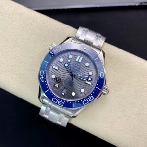 OMEGA Seamaster Diver 2018 300M VS Factory Best Edition Blue Ceramic Gray Dial on SS Bracelet A8800 - Best Replica Watches Store For Sale!
