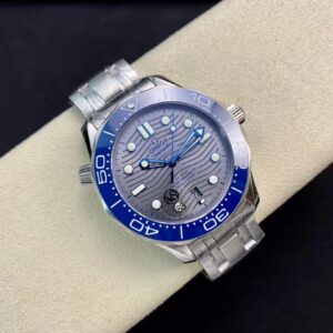 OMEGA Seamaster Diver 2018 300M VS Factory Best Edition Blue Ceramic Gray Dial on SS Bracelet A8800 - Best Replica Watches Store For Sale!