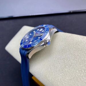 OMEGA Seamaster Diver 300M VS Factory 1:1 Best Edition Blue Ceramic Blue Dial on Blue Rubber Strap A8800 V2 - Best Replica Watches Store For Sale!