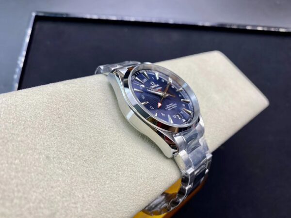 OMEGA Aqua Terra 150M 43.5mm GMT SS VS Factory 1:1 Best Edition Black Textured Dial - Best Replica Watches Store For Sale!