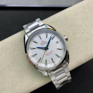 OMEGA Aqua Terra 150M SS VS Factory 1:1 Best Edition White Dial Blue Markers on SS Bracelet A8500 Super Clone - Best Replica Watches Store For Sale!