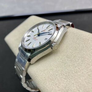 OMEGA Aqua Terra 150M SS VS Factory 1:1 Best Edition White Dial Blue Markers on SS Bracelet A8500 Super Clone - Best Replica Watches Store For Sale!