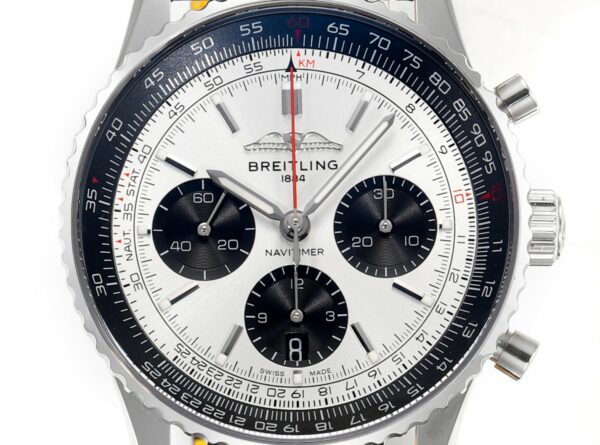 Breitling Navitimer B01 43mm SS BLS Factory 1:1 Best Edition White Dial - Best Replica Watches Store For Sale!