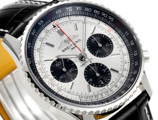 Breitling Navitimer B01 43mm SS BLS Factory 1:1 Best Edition White Dial - Best Replica Watches Store For Sale!