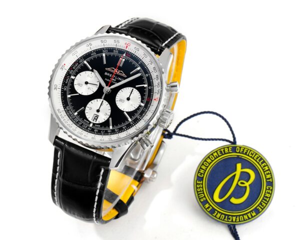 Breitling Navitimer B01 43mm SS BLS Factory 1:1 Best Edition Black Dial - Best Replica Watches Store For Sale!