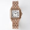 Cartier Panthère 27mm WGPN0007 BV Factory 1:1 Best Edition RG White Dial on RG Bracelet Ronda Quartz - Best Replica Watches Store For Sale!