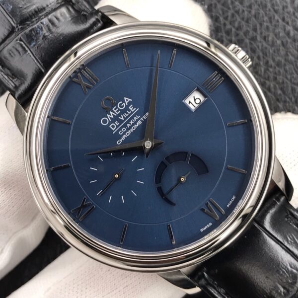 OMEGA De Ville Prestige Real PR SS  ZF Factory 1:1 Best Edition Blue Dial - Best Replica Watches Store For Sale!