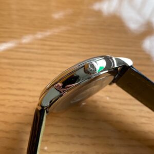 OMEGA De Ville Prestige 39.5mm SS A+ Factory 1:1 Best Edition White Dial Blue Markers on Black Leather Strap A2500 - Best Replica Watches Store For Sale!
