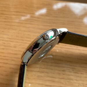 OMEGA De Ville Prestige 39.5mm SS A+ Factory 1:1 Best Edition White Dial Blue Markers on Blue Leather Strap A2500 - Best Replica Watches Store For Sale!