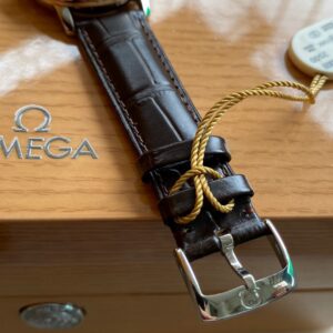 OMEGA De Ville Prestige 39.5mm RG/SS A+ Factory 1:1 Best Edition Brown Dial RG Markers - Best Replica Watches Store For Sale!