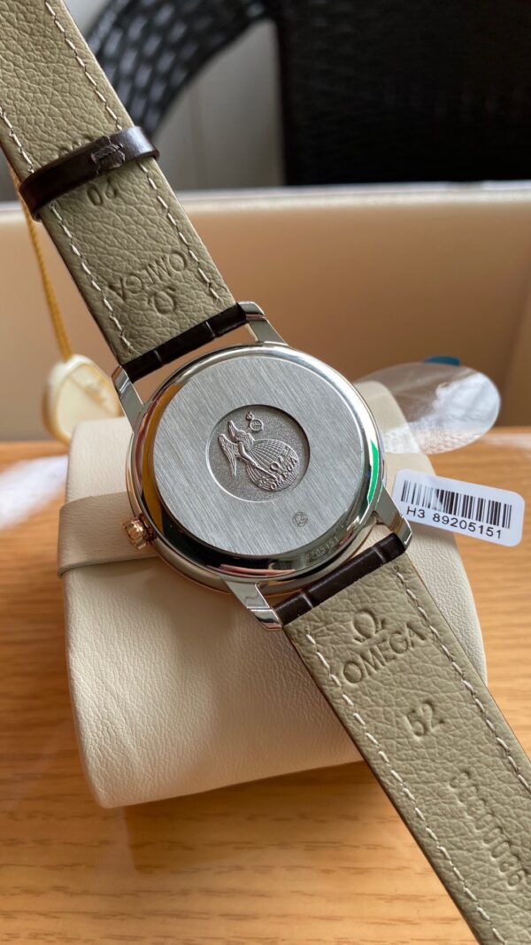 OMEGA De Ville Prestige 39.5mm RG/SS A+ Factory 1:1 Best Edition Brown Dial RG Markers - Best Replica Watches Store For Sale!