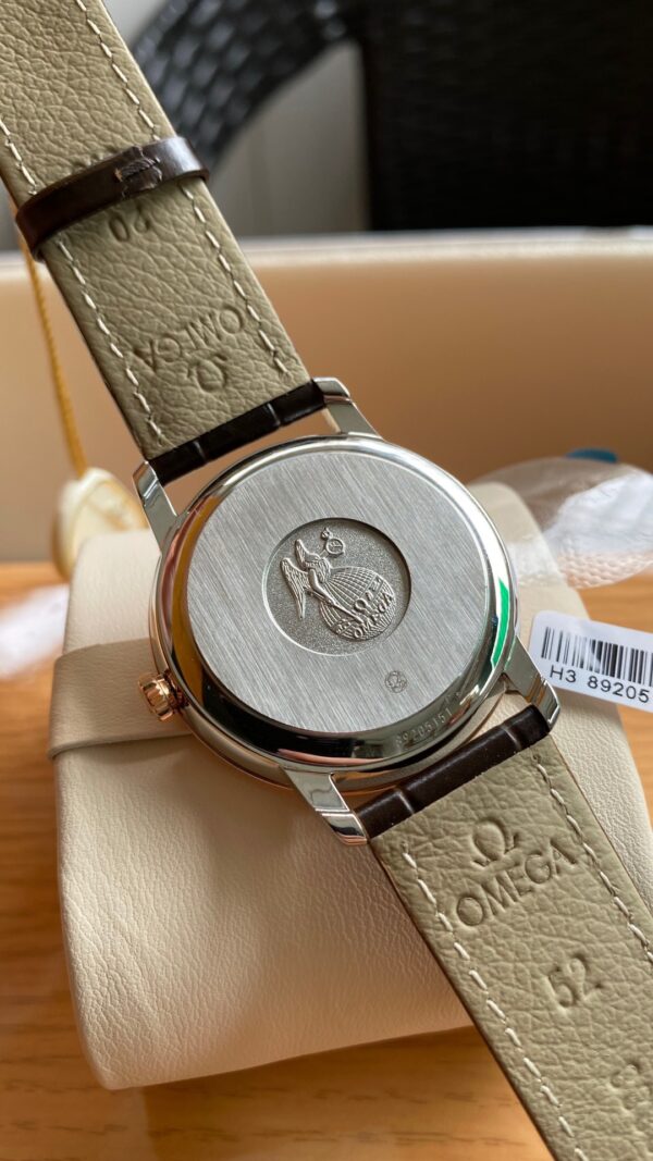 OMEGA De Ville Prestige 39.5mm RG/SS A+ Factory 1:1 Best Edition Brown Dial RG Markers - Best Replica Watches Store For Sale!