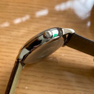 OMEGA De Ville Prestige 39.5mm RG/SS A+ Factory 1:1 Best Edition White Dial RG Markers on Brown Leather Strap A2500 - Best Replica Watches Store For Sale!