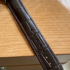 OMEGA De Ville Prestige 39.5mm RG/SS A+ Factory 1:1 Best Edition White Dial RG Markers on Brown Leather Strap A2500 - Best Replica Watches Store For Sale!
