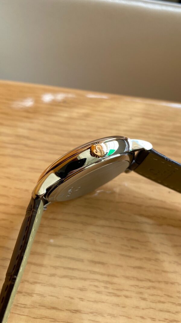 OMEGA De Ville Prestige 39.5mm RG/SS A+ Factory 1:1 Best Edition Wite Dial RG Markers - Best Replica Watches Store For Sale!
