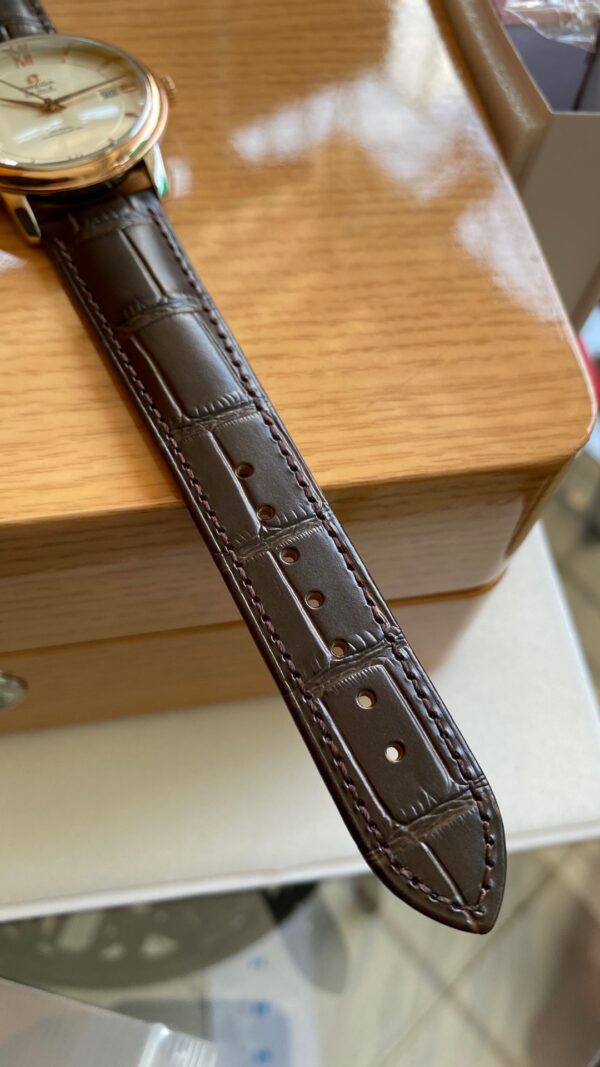 OMEGA De Ville Prestige 39.5mm RG/SS A+ Factory 1:1 Best Edition Wite Dial RG Markers - Best Replica Watches Store For Sale!