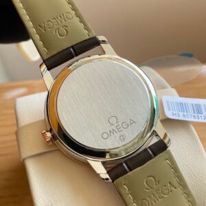 OMEGA De Ville Prestige 39.5mm RG/SS A+ Factory 1:1 Best Edition Wite Dial RG Markers - Best Replica Watches Store For Sale!
