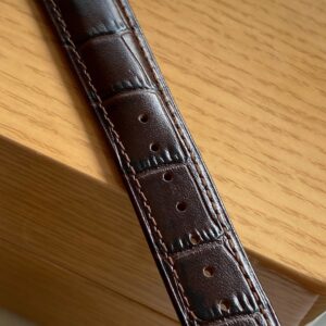 OMEGA De Ville Prestige 39.5mm RG A+ Factory 1:1 Best Edition Blue Dial RG Markers on Brown Leather Strap A2500 - Best Replica Watches Store For Sale!