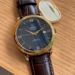 OMEGA De Ville Prestige 39.5mm YG/SS A+ Factory 1:1 Best Edition Blue Dial YG Markers - Best Replica Watches Store For Sale!