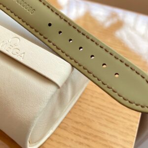 OMEGA De Ville Prestige 39.5mm YG/SS A+ Factory 1:1 Best Edition Blue Dial YG Markers on Brown Leather Strap A2500 - Best Replica Watches Store For Sale!