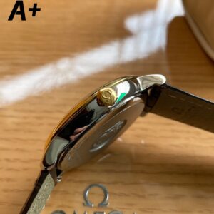 OMEGA De Ville Prestige A+ Factory 1:1 Best Edition White Diamond-shaped Dial YG Markers - Best Replica Watches Store For Sale!