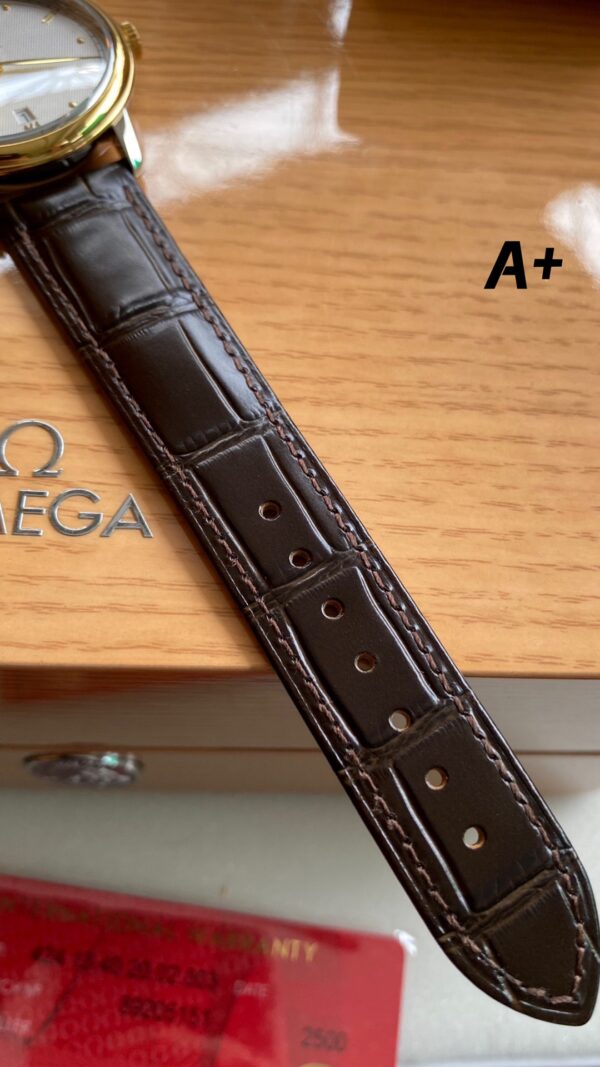 OMEGA De Ville Prestige A+ Factory 1:1 Best Edition White Diamond-shaped Dial YG Markers - Best Replica Watches Store For Sale!