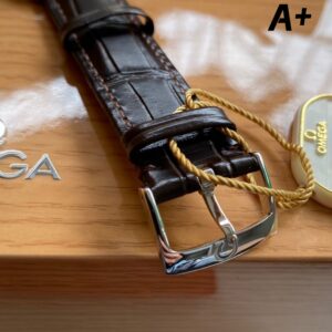 OMEGA De Ville Prestige A+ Factory 1:1 Best Edition White Diamond-shaped Dial YG Markers - Best Replica Watches Store For Sale!