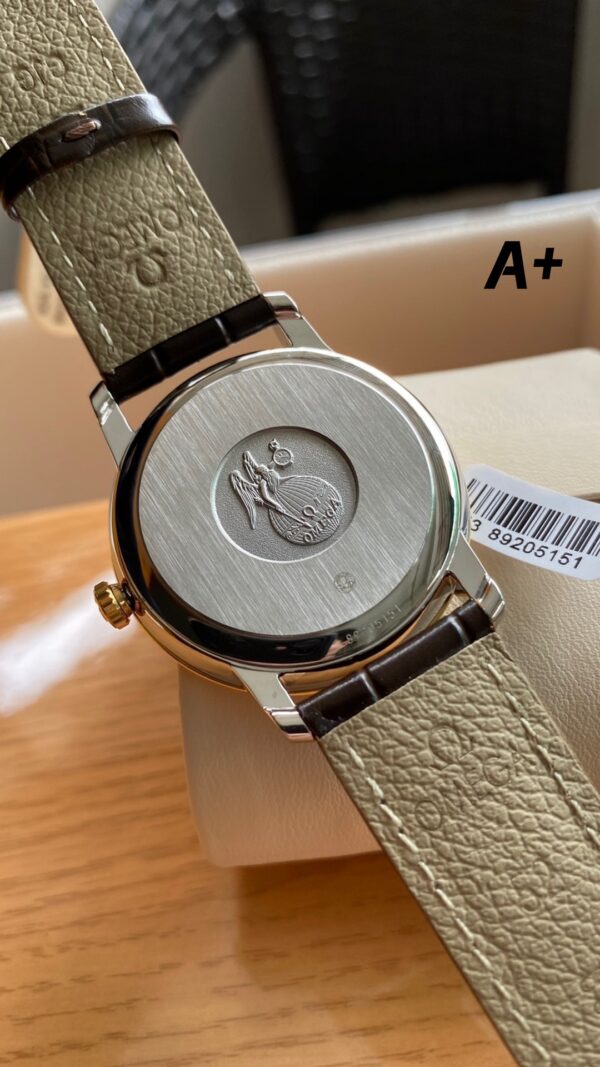 OMEGA De Ville Prestige A+ Factory 1:1 Best Edition White Diamond-shaped Dial YG Markers - Best Replica Watches Store For Sale!