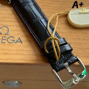 OMEGA De Ville Prestige A+ Factory 1:1 Best Edition White Granular Dial Silver Markers - Best Replica Watches Store For Sale!