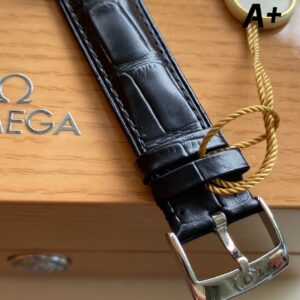 OMEGA De Ville Prestige A+ Factory 1:1 Best Edition Blue Granular Dial RG Markers - Best Replica Watches Store For Sale!