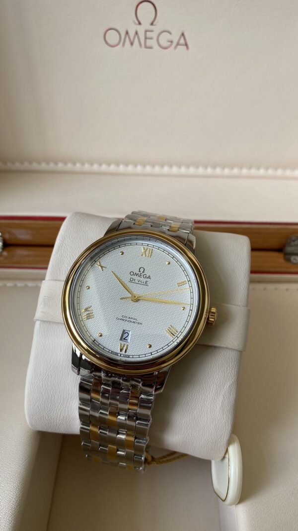 OMEGA De Ville Prestige 39.5mm YG/SS A+ Factory 1:1 Best Edition YG Markers Dial - Best Replica Watches Store For Sale!