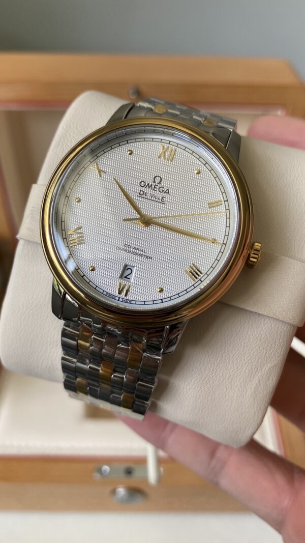 OMEGA De Ville Prestige 39.5mm YG/SS A+ Factory 1:1 Best Edition YG Markers Dial - Best Replica Watches Store For Sale!