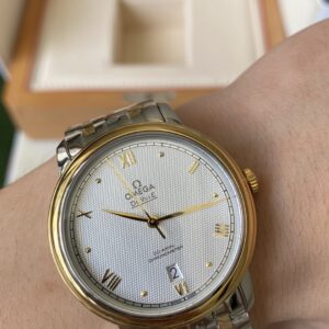 OMEGA De Ville Prestige 39.5mm YG/SS A+ Factory 1:1 Best Edition YG Markers Dial - Best Replica Watches Store For Sale!