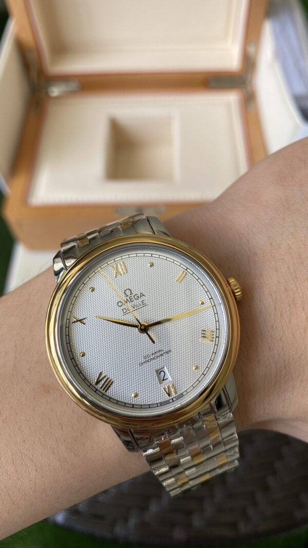 OMEGA De Ville Prestige 39.5mm YG/SS A+ Factory 1:1 Best Edition YG Markers Dial - Best Replica Watches Store For Sale!