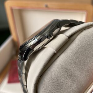 OMEGA De Ville Prestige 39.5mm SS A+ Factory 1:1 Best Edition Black Granular Dial Silver Markers on Stainless Steel Strap A2500 - Best Replica Watches Store For Sale!