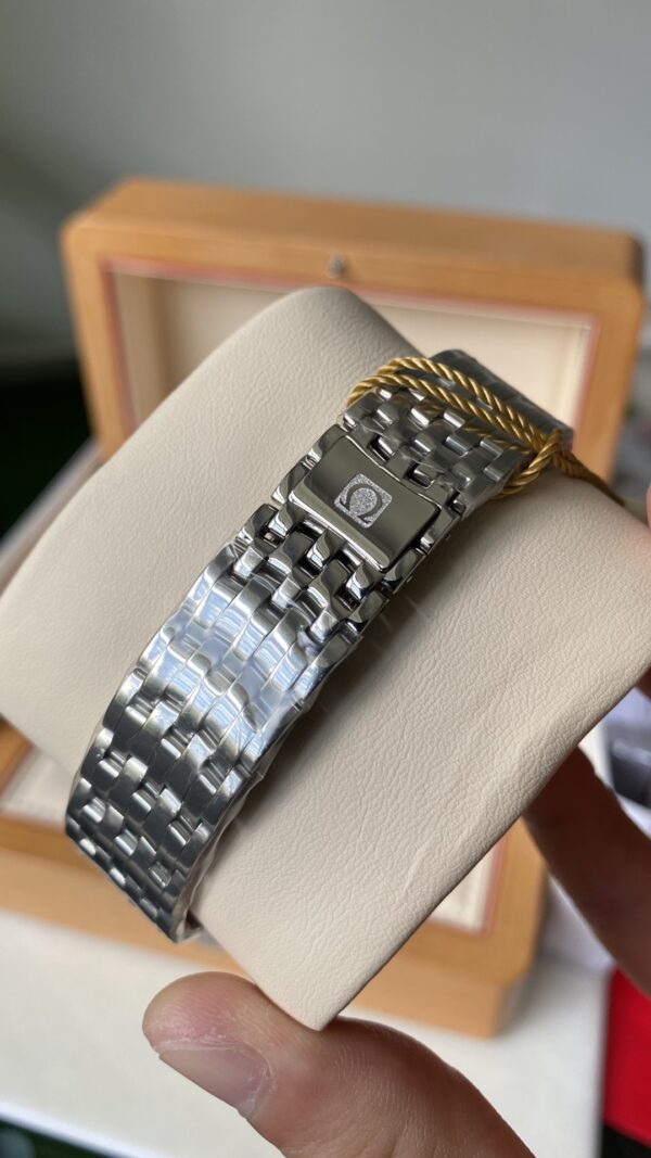 OMEGA De Ville Prestige 39.5mm SS A+ Factory 1:1 Best Edition Black Granular Dial Silver Markers on Stainless Steel Strap A2500 - Best Replica Watches Store For Sale!