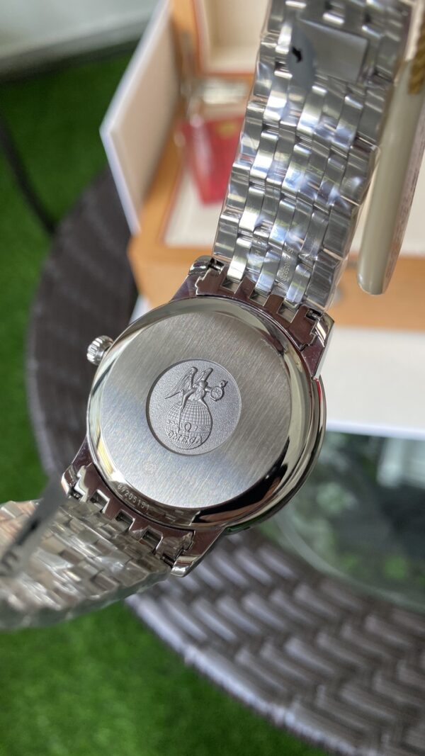 OMEGA De Ville Prestige 39.5mm SS A+ Factory 1:1 Best Edition Black Granular Dial Silver Markers on Stainless Steel Strap A2500 - Best Replica Watches Store For Sale!