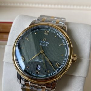 OMEGA De Ville Prestige 39.5mm A+ Factory 1:1 Best Edition Green Granular Dial - Best Replica Watches Store For Sale!