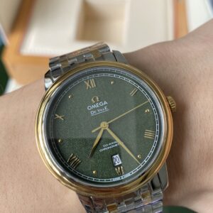 OMEGA De Ville Prestige 39.5mm A+ Factory 1:1 Best Edition Green Granular Dial - Best Replica Watches Store For Sale!