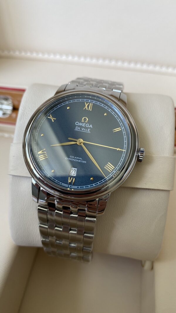 OMEGA De Ville Prestige 39.5mm SS A+ Factory 1:1 Best Edition YG Markers - Best Replica Watches Store For Sale!