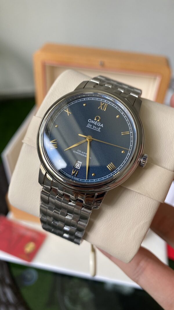 OMEGA De Ville Prestige 39.5mm SS A+ Factory 1:1 Best Edition YG Markers - Best Replica Watches Store For Sale!
