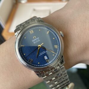 OMEGA De Ville Prestige 39.5mm SS A+ Factory 1:1 Best Edition YG Markers - Best Replica Watches Store For Sale!