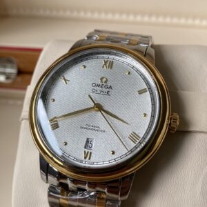 OMEGA De Ville Prestige 39.5mm A+ Factory 1:1 Best Edition White Granular Dial RG Markers - Best Replica Watches Store For Sale!