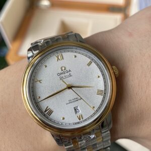 OMEGA De Ville Prestige 39.5mm A+ Factory 1:1 Best Edition White Granular Dial RG Markers - Best Replica Watches Store For Sale!
