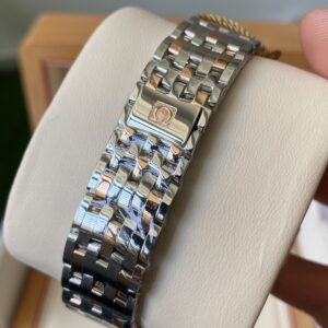 OMEGA De Ville Prestige 39.5mm YG/SS A+ Factory 1:1 Best Edition White Granular Dial YG Markers on Stainless Steel Strap A2500 - Best Replica Watches Store For Sale!