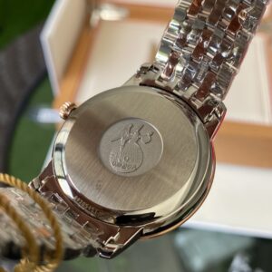 OMEGA De Ville Prestige 39.5mm YG/SS A+ Factory 1:1 Best Edition White Granular Dial YG Markers on Stainless Steel Strap A2500 - Best Replica Watches Store For Sale!