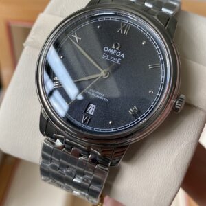 OMEGA De Ville Prestige 39.5mm SS A+ Factory 1:1 Best Edition Black Granular - Best Replica Watches Store For Sale!