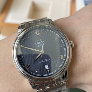 OMEGA De Ville Prestige 39.5mm SS A+ Factory 1:1 Best Edition Black Granular - Best Replica Watches Store For Sale!